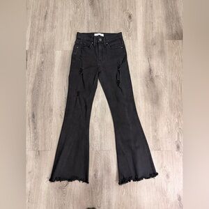 Black Flared Women Jeans